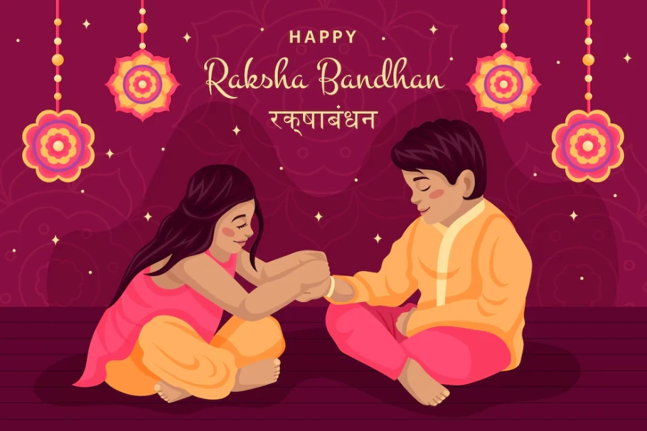 Rakshabandhan - sister tying rakhi to his brother
